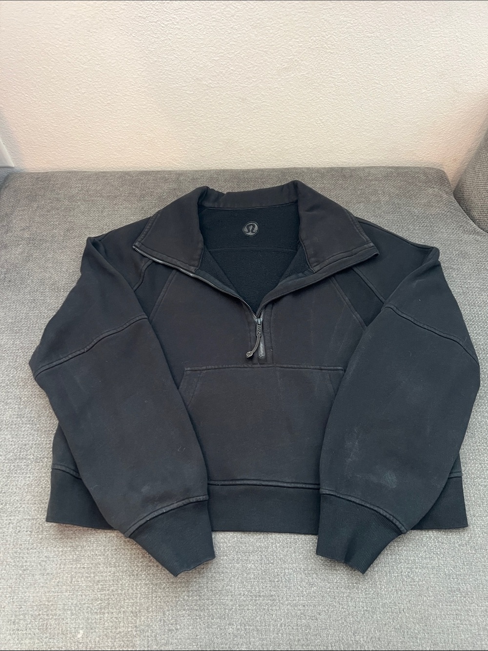 lululemon athletica Women’s Black Quarter-Zip Sweatshirt
